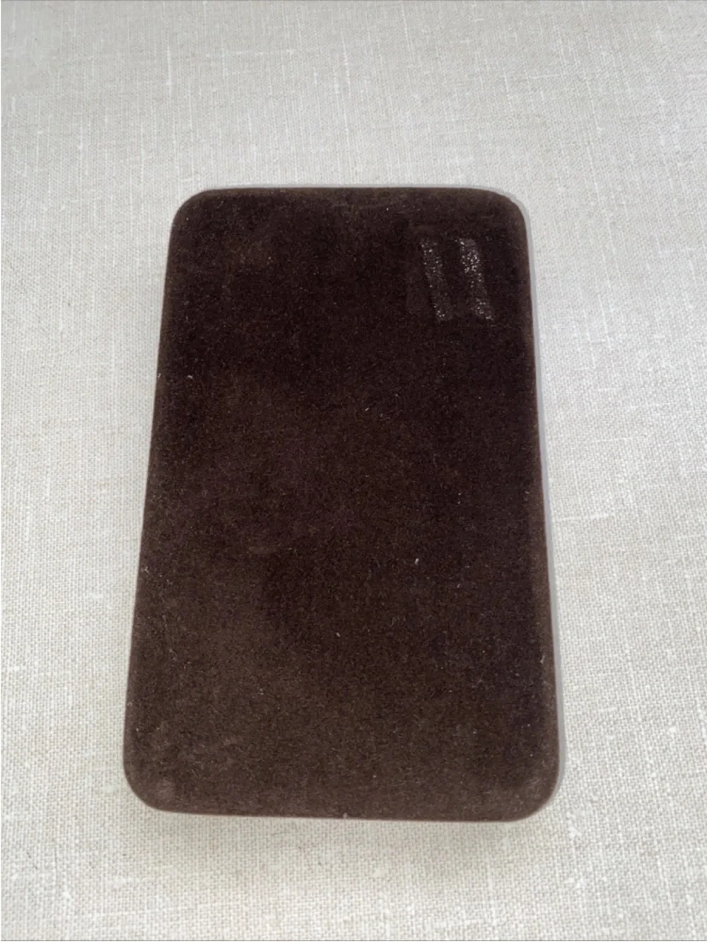 Mallorca Spain Original Velvet Brown jewelry Box ONLY Vintage